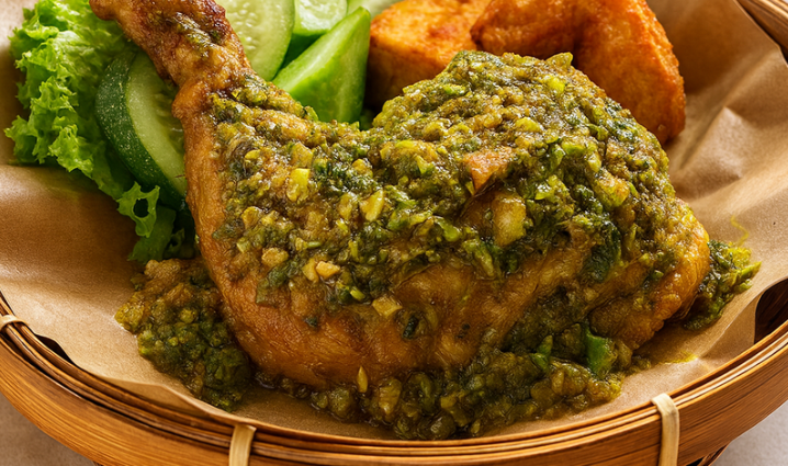 ayam sambel ijo pedas